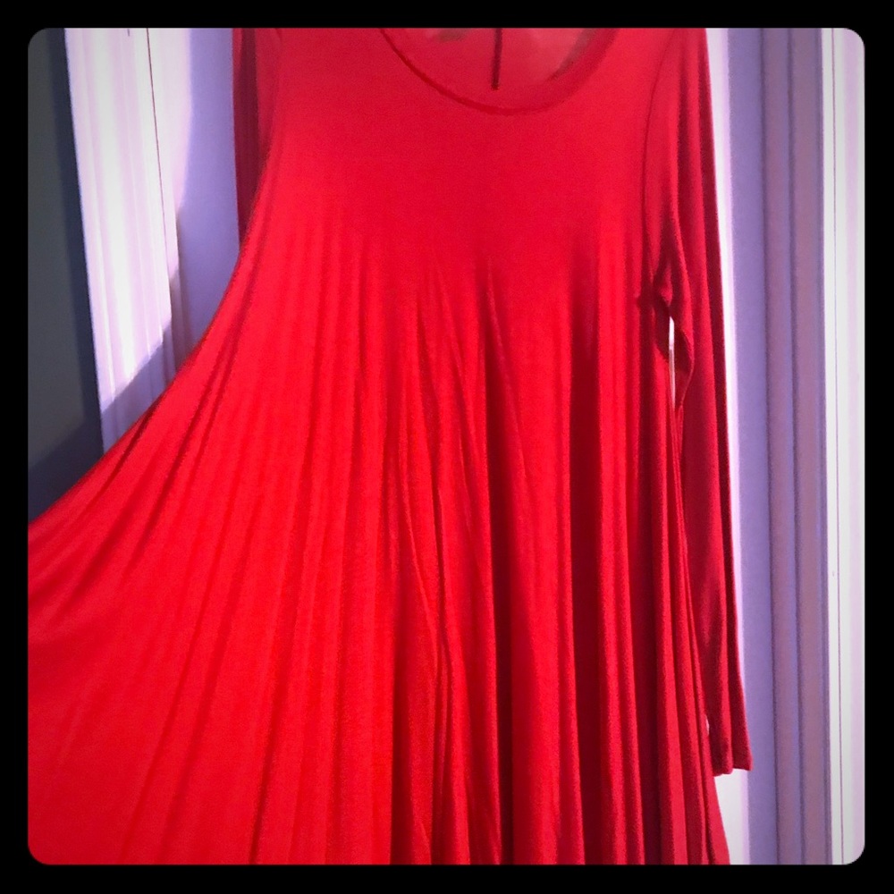 Red Oversized cute top